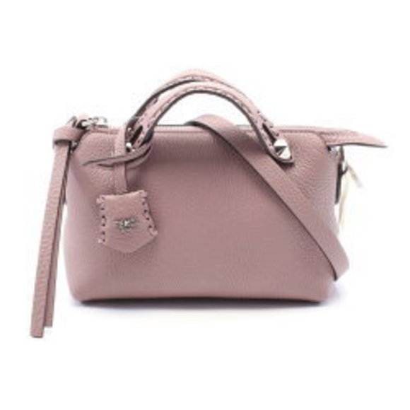 FENDI Way Handbag Leather Pink - Picture 1 of 4